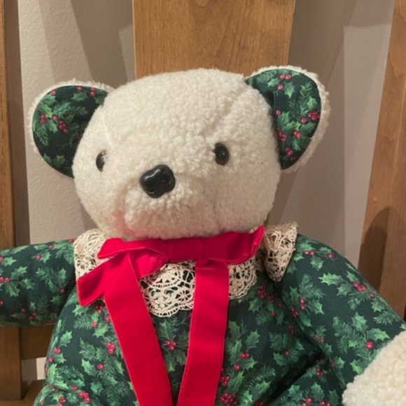 Sweet Handmade  Christmas Teddy Bear - Picture 2 of 3